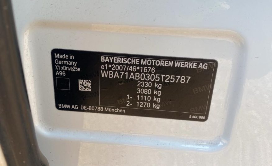 2021 BMW X1 25E XDRIVE BVA6 F48 XLINE